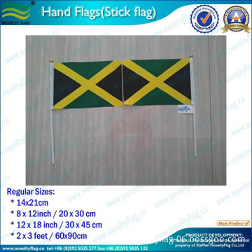 Polyester printed promotion Jamaica hand flag